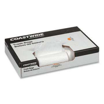 Coastwide Professional™ Accufit Linear Low-density Can Liners, 23 Gal, 0.9 Mil, 28" X 45", Clear, 200-carton freeshipping - TVN Wholesale